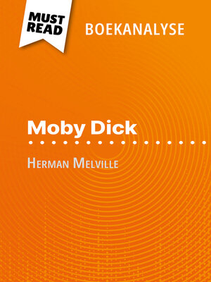 cover image of Moby Dick van Herman Melville (Boekanalyse)